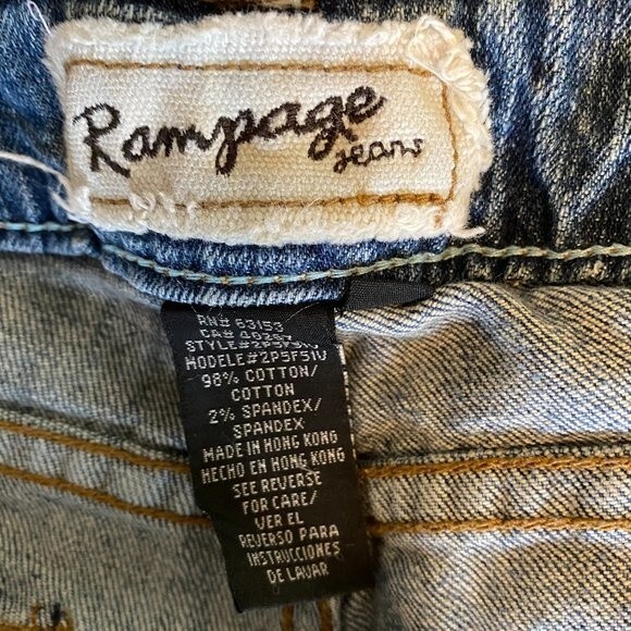 Rampage Jeans Boho Embordered Sequin Beads Flare Leg Womens Jeans Size 28 - Picture 8 of 13